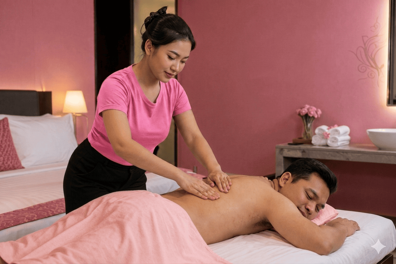 Terapis profesional layanan massage panggilan